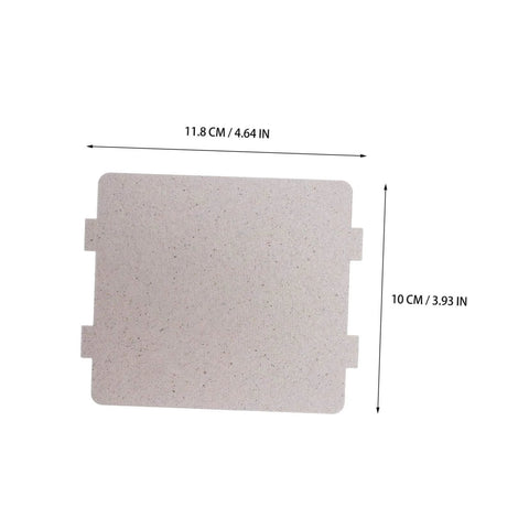 Microwave Waveguide Cover Mica Sheet Replacement For Ovens With High Heat Resistance, insulation board, 11.8x10cm size, silver.