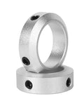 Badass Aluminum Alloy Stop Screw Shaft Collar Fixed Locking Limit Ring 6 To 30mm Diameter 1pc Anodized Finish Provides Super Stable Positioning For Your Gear Keeping It Locked Down Tight And Ready For Action All Year Round Without Fail silver aluminum set screw shaft collar for machinery