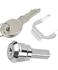 Rugged Toolbox Lock With Keys For Universal Drawer And Cabinet Security Waterproof Stainless Die Cast Steel Rustproof Lock Kit showing keys