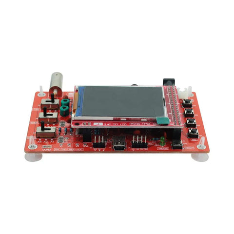 Pocket Digital Oscilloscope Kit With 2.4 Inch TFT Screen, Handheld DIY Learning Set, red circuit board with display