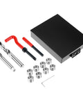 Stainless Steel M14x1.5 Thread Inserts Kit 12 Piece Set For Female Thread Repair And Quick Conversion Converts Metric To Inch Threads