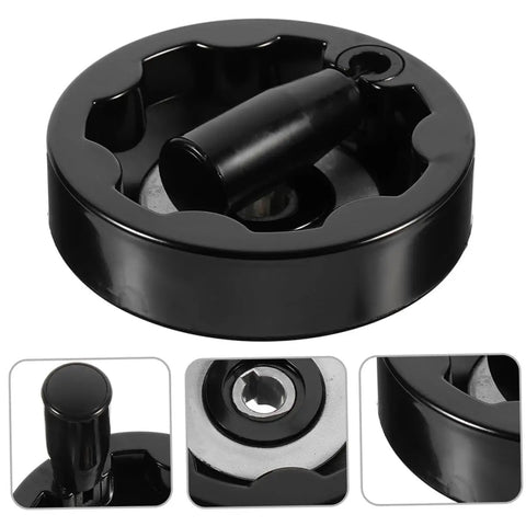 Eight Pieces Detachable Hand Wheels For Mills And Lathes Dead Nuts Precise Revolving Knobs With Slick Insulated Grip Built Tough For Heavy Duty Machine Tool Adjustments Ready To Roll Anytime