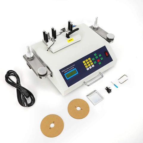 SMT SMD Component Counter 110V 25W Auto Counting Machine with LCD Display and Leak Detection, fits any size belt wheel