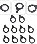 M8 M10 Steel Flange Washers Kit For E Bike Hub Axle And Scooter Fastening, 10 Piece Set, silver black steel washers