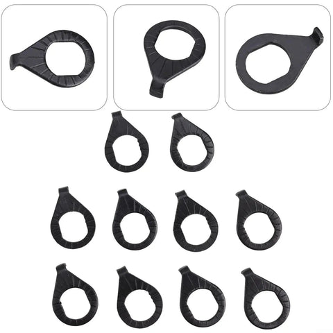 M8 M10 Steel Flange Washers Kit For E Bike Hub Axle And Scooter Fastening, 10 Piece Set, silver black steel washers