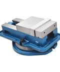 Beefy 6 Inch Heavy Duty Milling Vise With 360 Degree Swivel Base And High Precision Clamping For Metalworking, Locking Bench Vise, 6.3 Inch Jaw Width, 1.75 Inch Jaw Height, 5.79 Inch Overall Height, blue cast iron