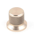 Aluminum Potentiometer Knob, 30mm CNC Machined Aluminum Alloy, Dope Gold Tone Dial, 6mm Shaft Hole, 22mm Knob Diameter, 20mm Max Shaft Length, Lightweight 27g
