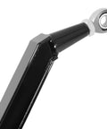 Black Rear Radius Arms For 2014-2025 Polaris RZR XP 1000 And XP 4 1000 Beefy High Clearance Heavy Duty Steel With Adjustable Heim Joints Rugged Off Road Upgrade, black steel arm end with heim joint