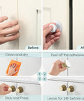 Six Pack Grayish Green Aluminum Self Adhesive Knobs For Cabinets And Drawers Easy Stick On Cupboard Handles No Drill Needed Dresser Window Closet Upgrade, 1.1-inch