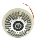 Close-up of 100Nm Hollow Shaft Magnetic Powder Brake DC24V 1000RPM designed for tension control, detailed view of mounting face.