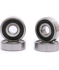 Deep Groove Ball Bearing 10x30x9 mm Pack Of 4 With Double Rubber Seals Pre Lubricated, displayed in two stacks.