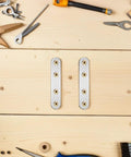 18 Piece Metal Mending Plates And Flat Wall Brackets Set For Furniture Reinforcement And DIY Projects No Sweat Install Built