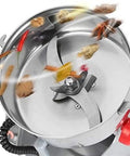 Open view of Grain Grinder For Grains Spices Herbs And Cereals High Speed Swing Type Pulverizer with blades and spices inside