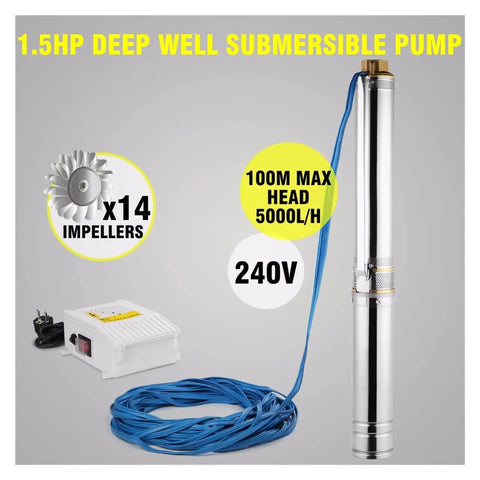 Rock Solid Adjustable Submersible Pump With Half Horsepower Brushless Motor And Stainless Steel Body Delivers Badass Durability And Straight Up Top Tier Flow For Deep Well Sump Or Camper Setup.