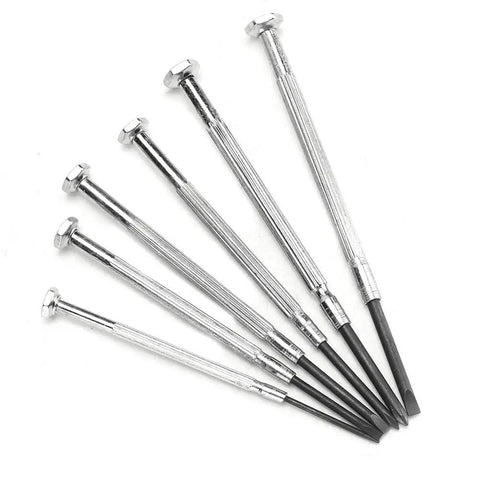 Precision screwdrivers from Eyeglass Repair Kit With Precision Screwdriver Set, Tweezers And Nose Pads, Multi Size Screws for Glasses Repair