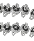 Solid 4pcs Zinc Alloy Pillow Block Bearings With Self Aligning Flange Mount Fitting 8 To 25mm Linear Shafts, 20mm set
