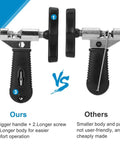 Comparison of bike chain breakers in All In One Bike Chain Tool Kit For 6 7 8 Speed Chains with distinctive features.