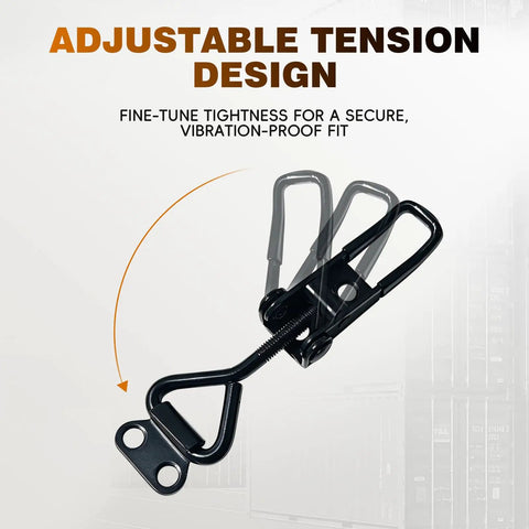 2 Pack Toggle Latch Clamps, Adjustable Stainless Steel Pull Hasp Latches, Heavy Duty Latch Set For Smokers, Lids, Black