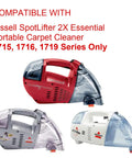 Image of Bissell SpotLifter 2X Essential Portable Carpet Cleaner models compatible with Replacement Charger For Bissell SpotLifter 2X Essential Portable Carpet Cleaner 1715 1716 1719 Series AC DC Power Adapter With Safe Fast Charge And Durable Build Wide Voltage 100 To 240 Volt.