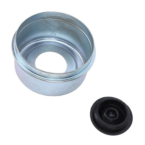 Wheel Bearing Protector Dust Cap Cover 2.72 Inch Precise Fit For Boat Trailer Marine And RV Axles Metal Rubber Shield