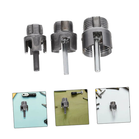 Top Rated Lalafina 3 Piece Pvc Pipe Threader Tool Kit With Internal External Thread Cutter, three sizes for plumbing repairs.