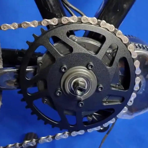 Mid Drive 36T Chainring Offset Correction For Ebike Conversion Kit Aluminum 6061T6 Round Mount Ring Black Upgrade Your Ride With A Tight Smooth Fit And Cleaner Pedal Response