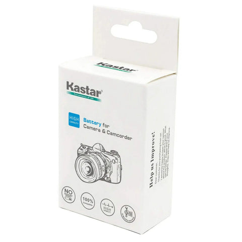 Battery And AC Wall Charger Replacement For Canon LP-E8 LPE8 And LC-E8E packaging box with camera illustration