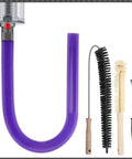 Dryer Vent Cleaner Kit With Flexible Crevice Tool And Drum Lint Brush Attachments For V7 Through V15 Vacuums A 4 Piece Set