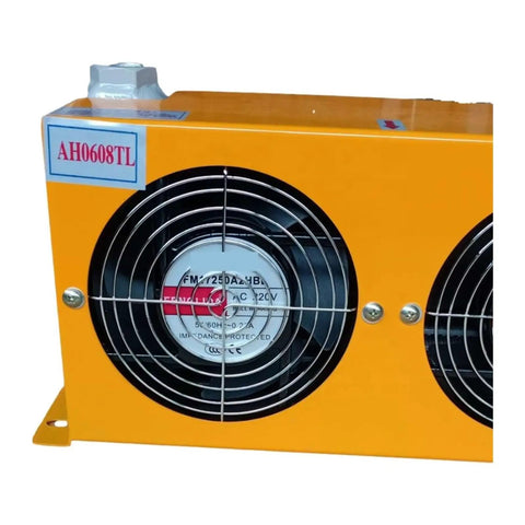 AH0608TL 60 L/min Aluminum Hydraulic Oil Cooler Plate Heat Exchanger for Small Hydraulic Stations 24V Air Cooler