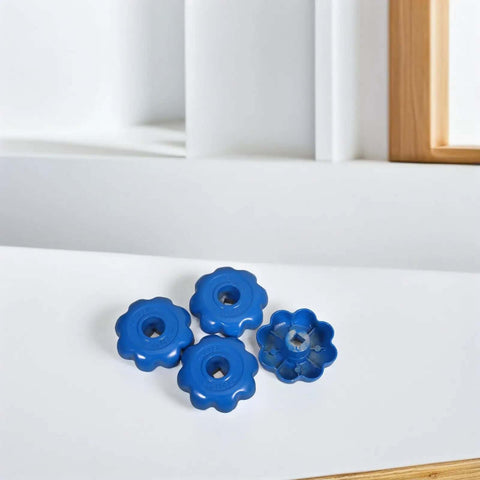 Blue Aluminum Alloy Valve Handle Replacement Hexagonal Hand Wheel For Gas Cylinders Industrial And Laboratory Use Secure Grip Precision