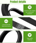 Top Pick 7PK1835 Engine Serpentine Drive Belt For Honda Accord 2008-2012 With 2.4L L4 gas showing high quality construction details.