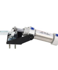 Heavy Duty Pneumatic Clamp With 50Kg Clamping Force QuickFix Air Hold Down Clamp for Air Cylinders, Durable Silver Finish