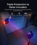 Ultra HD 4K Wireless Outdoor Security Camera With Solar Power And AI Motion Tracking, Facial Recognition, Pan And Tilt, Strobe Light