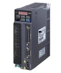 CHUNYE ASD-B2 servo drive front view with red LED display, control panel, and two DB-25 I/O connectors