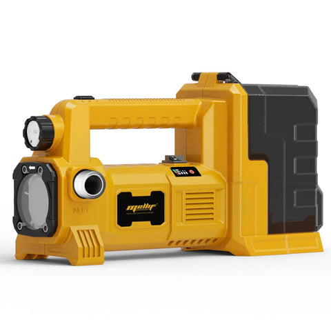 Brushless Water Transfer Pump Cordless Do It All Utility Pump 20V Max Battery Compatible Self Priming 1/4 HP 540 GPH in yellow plastic housing