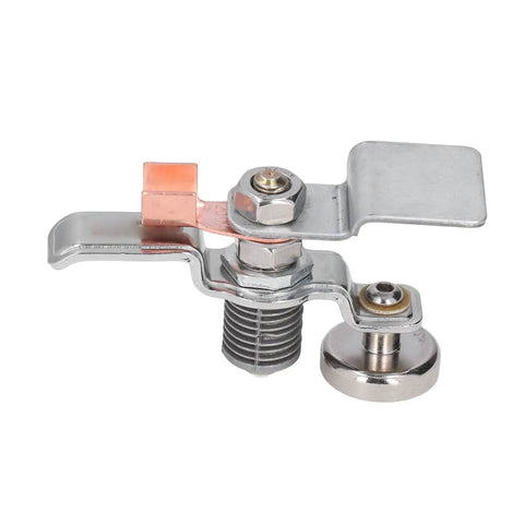 Heavy Duty Magnetic Ground Clamp For Welding With Run On Tab 200 Amp Capacity showing copper contact and metal structure for secure grip.
