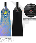 Beast Pro Grade Carbon Fiber Dragon Boat Paddle With Adjustable T Handle, IDBF Approved Race Paddle, Graphic Design, 43 To 52 Inches