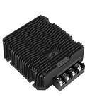 Heavy Duty Step Down Dc Dc Converter Regulator Steps Down Twenty Four To Twelve Volt For Golf Cart And Electric Vehicle Batteries Sixty Amp Output with sleek fins for heat dissipation.