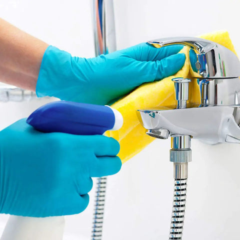No Sweat Blue Nitrile Exam Gloves Case Of One Thousand Large Size Packs Latex Free Powder Free Formulation With Slick Tactile Feel And Dead Reliable Allergy Safe Shield For Medical Crews Demanding Top Tier Performance Every Shift in use for cleaning.