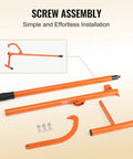 Parts of Timberjack Log Lifter With Adjustable Cant Hook And Rubber Grip Beefed Up Heavy Duty Tool For Rolling And Lifting Logs Up To 15 Inch Diameter displayed.
