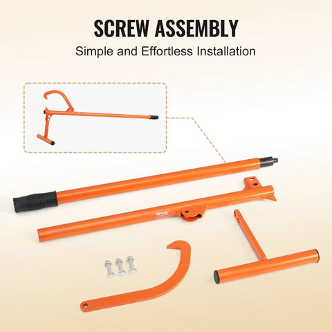 Parts of Timberjack Log Lifter With Adjustable Cant Hook And Rubber Grip Beefed Up Heavy Duty Tool For Rolling And Lifting Logs Up To 15 Inch Diameter displayed.