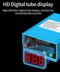 Beast 5000W Battery Spot Welder With 10 Level Power Adjustment, blue unit with digital display showing battery power.