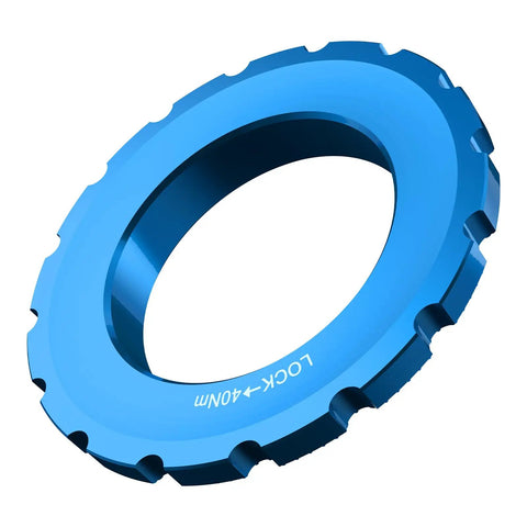 Blue aluminum Centerlock Lockring For 12mm, 15mm, And 20mm Thru Axles And Quick Release, Dope Universal Disc Brake Rotor Lock Ring Cover