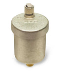 High Capacity Float Air Hy-Vent 1/8 Inch NPT Brass Vent For Hot Water Radiators Baseboards Convectors Radiant Panels And Small Unit Heaters Openable Top For Easy Cleaning Up To 150 PSI, front view