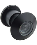 Solid Brass Door Peephole Viewer with 220 Degree Wide Viewing Angle and Heavy Duty Rotating Privacy Cover for Front Door Security, modern black finish