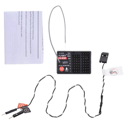 R11P 2.4GHz 11CH RC Receiver With External Single Antenna Compact Fit For RC Cars And Boats ANT Protocol Compatible