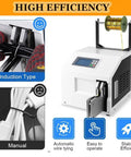 Plug And Play Automatic Twist Tie Packing Machine With Five Premium Gold Metallic Wire Rolls Fast Electric Bag Sealer Heavy Duty Bundler with display and output.
