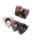 Heavy Duty Indexable Carbide Lathe Tool WCMT050308 cutting inserts, triangle shape for CNC machining steel and stainless steel.