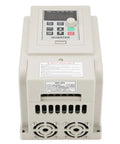 Front view of Industrial 220V 4kW Inverter for Spindle Motor Speed Control Converts Single Phase to 3 Phase Adjustable Frequency Drive.