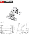 Heavy Duty Hidden Door Hinge Built Tough For Fire Hydrant Boxes And Pipe Wells Rock Solid 304 Stainless Steel Hardware Supporting Two Hundred Fifty Kilograms With Dead Silent Movement side view showing detail and dimensions.